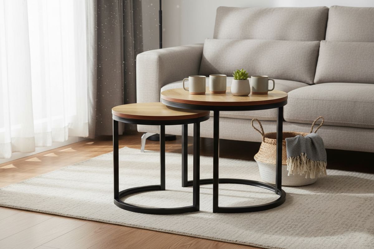 HALMAR Konferenční stolek Oreo dub přírodní 1